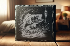 Predator Fish Silhouette Designs with Lure Product Image 5