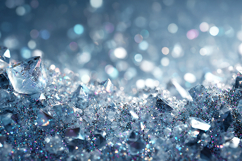 Sparkling background of shattered glass &amp; glittering crystal Product Image 1