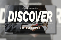 Bold Minimalism Discover Banner Product Image 1