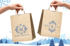 Wreath Snow Monogram | Web Font Product Image 6