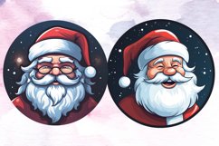 Santa Claus Ornament Clipart Bundle, Christmas Santa PNG Product Image 7