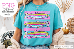 Trout PNG | Summer Lake Fish Shirt Design Product Image 3