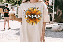 God made me a Mama PNG sublimation | Mother's Day PNG T-Shir Product Image 3