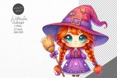 Halloween clipart, Witch clipart, Autumn clipart Product Image 1