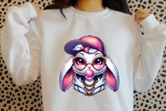 Pink Watercolor Bunny clipart Product Image 5