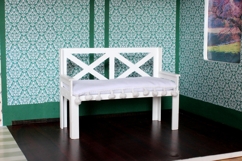 Miniature sofa 1:6 scale digital file. Dollhouse furniture Product Image 6