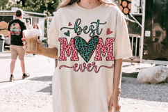 Best mom ever PNG sublimation | Mother's Day PNG T-Shirt Product Image 3