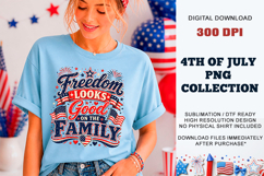 Freedom Family PNG | 4th July Sublimation DTF Product Image 6