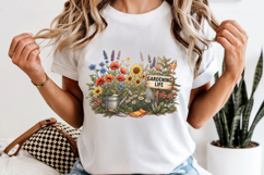 Gardening Life PNG, Vintage Floral Garden Sublimation Design Product Image 6