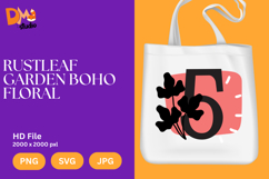 Rustleaf Garden Boho Floral Monogram Product Image 1