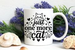 Just One More Cat Svg, Funny Cat Mom Svg, Cat Lover Svg. Product Image 7