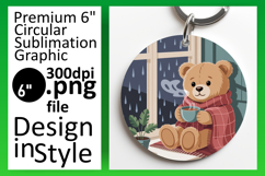 Lovely Round Design for Coasters , Cute Bear Product Image 1