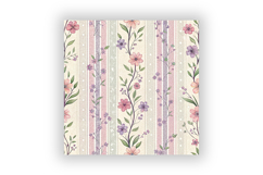 Pastel Toile Digital Paper Pack, Vintage Floral Toile Product Image 6