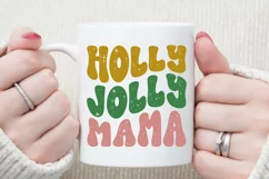 Holly Jolly Mama PNG, Christmas Sublimation, Christmas PNG Product Image 2