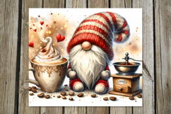 Coffee Gnome | 4 Watercolor Tumbler Sublimation Designs PL2 Product Image 2