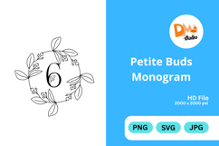 Petite Buds Monogram Product Image 1