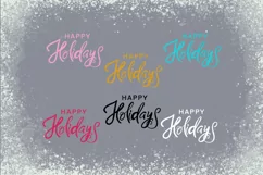 African American Christmas girl with gift clipart PNG Product Image 5