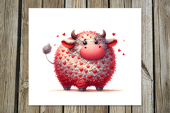 Valentine cow | 4 love Skinny tumbler designs Product Image 2