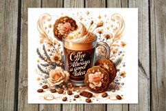 Watercolor Coffee | 4 Sublimation Tumbler Designs PL2 Product Image 2