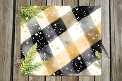 Christmas plaid | 4 retro xmas Sublimation Tumbler designs 2 Product Image 2