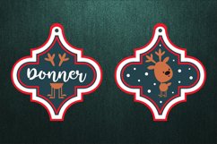 Santa&#039;s reindeers-Christmas Arabesque Ornaments Bundle Product Image 6