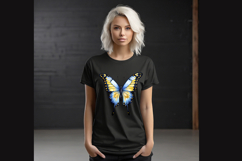 Butterfly Blue Yellow Watercolor Sublimation Product Image 6