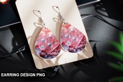 Valentines Day Teardrop Sublimation- Valentines Day Earring Product Image 1