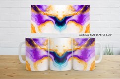 Watercolor Luxury White Purple Mug Wrap| Mug sublimation des Product Image 8