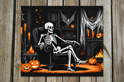 Retro Halloween | Skinny tumbler sublimation design PL2 Product Image 2