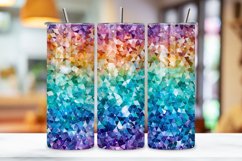 Galactic Prism Glitter Ombre Tumbler wrap, seamless wrap png Product Image 3