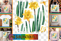 Timeless Tote Bag Designs PNG, Flower Pattern Product Image 1