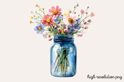 Watercolor Spring Garden Clipart Bundle PNG Product Image 9
