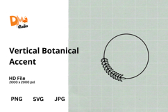 Vertical Botanical Accent Product Image 1