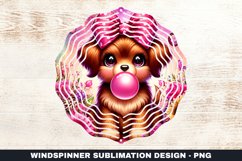 Dog Wind Spinner Sublimation Design Product Image 1