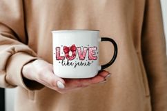 Love Like Jesus PNG, Christian Valentine Shirt Design, Product Image 6