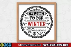 Welcome to our winter wonderland SVG, Farmhouse Christmas Product Image 2