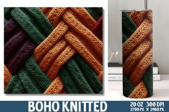Boho Knitted Papers Tumbler Wrap Product Image 1