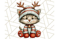 Christmas Animal Clipart, Festive Animals in Holiday Outfits Product Image 2