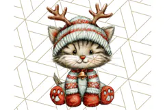 Christmas Animal Clipart, Festive Animals in Holiday Outfits Product Image 2