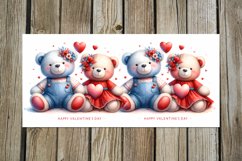 Valentine animals | cute teddy bears mug sublimation design Product Image 6