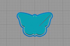 Simple Butterfly, Straw Topper STL File for 3D Printing. Product Image 6