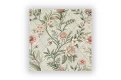 Graphite Toile Digital Paper Pack, Vintage Floral Toile Product Image 6
