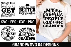 Grandpa SVG Design - only the best dads get promoted to gran Product Image 1
