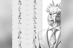 80 Procreate Stylish Animals haute couture Stamp Brushes Product Image 8