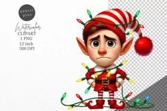Christmas clipart, Elf clipart, Winter clipart Product Image 1