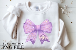 Purple Christmas bow png design for T-shirts Product Image 3