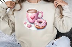 Valentine Coffee Clipart PNG Product Image 1