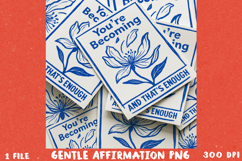 Floral line art: A Gentle Affirmation BUNDLE, Sublimation PN Product Image 10