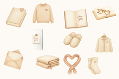 Romantic Hearts &amp; Cozy Love Elements, 44 PNG, Valentine’s Da Product Image 6