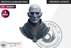 Mystic Mage Portrait Fantasy Sorcerer &amp; Wizard PNG Clipart Product Image 1